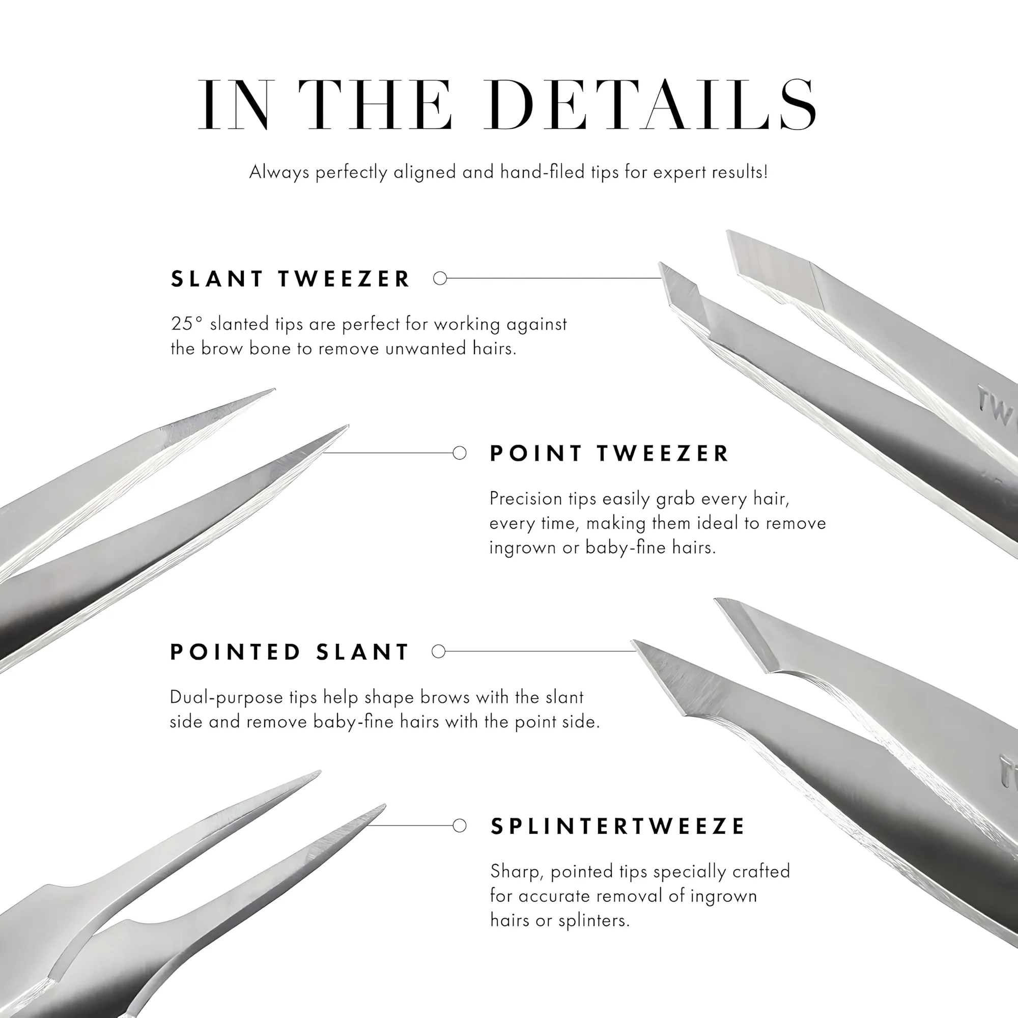 WETHERM Professional Silver Tweezers – Precision Hair Removal Tool - Image 6