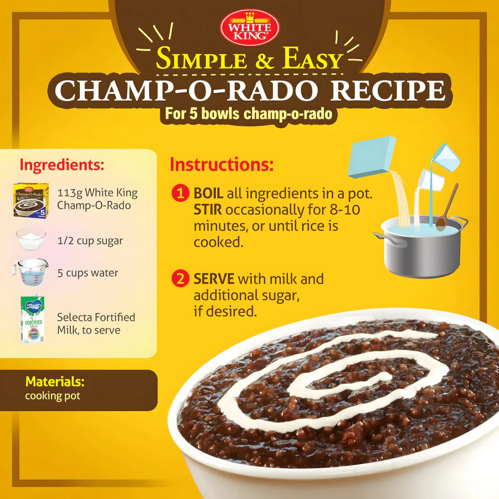 White King Champ-O-Rado Chocolate Rice – with Real Cocoa & Malagkit Rice (2 x 113.5g | Total 227g) - Image 5