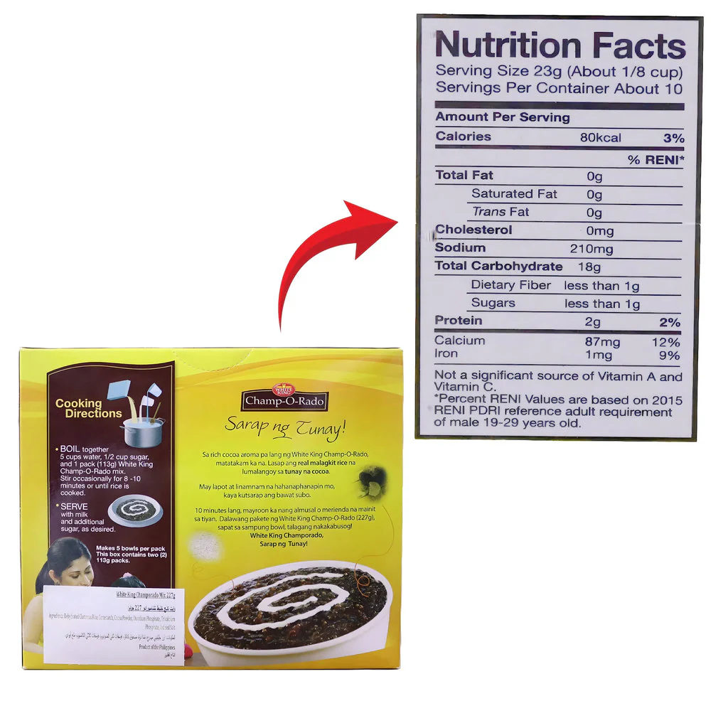 White King Champ-O-Rado Chocolate Rice – with Real Cocoa & Malagkit Rice (2 x 113.5g | Total 227g) - Image 7