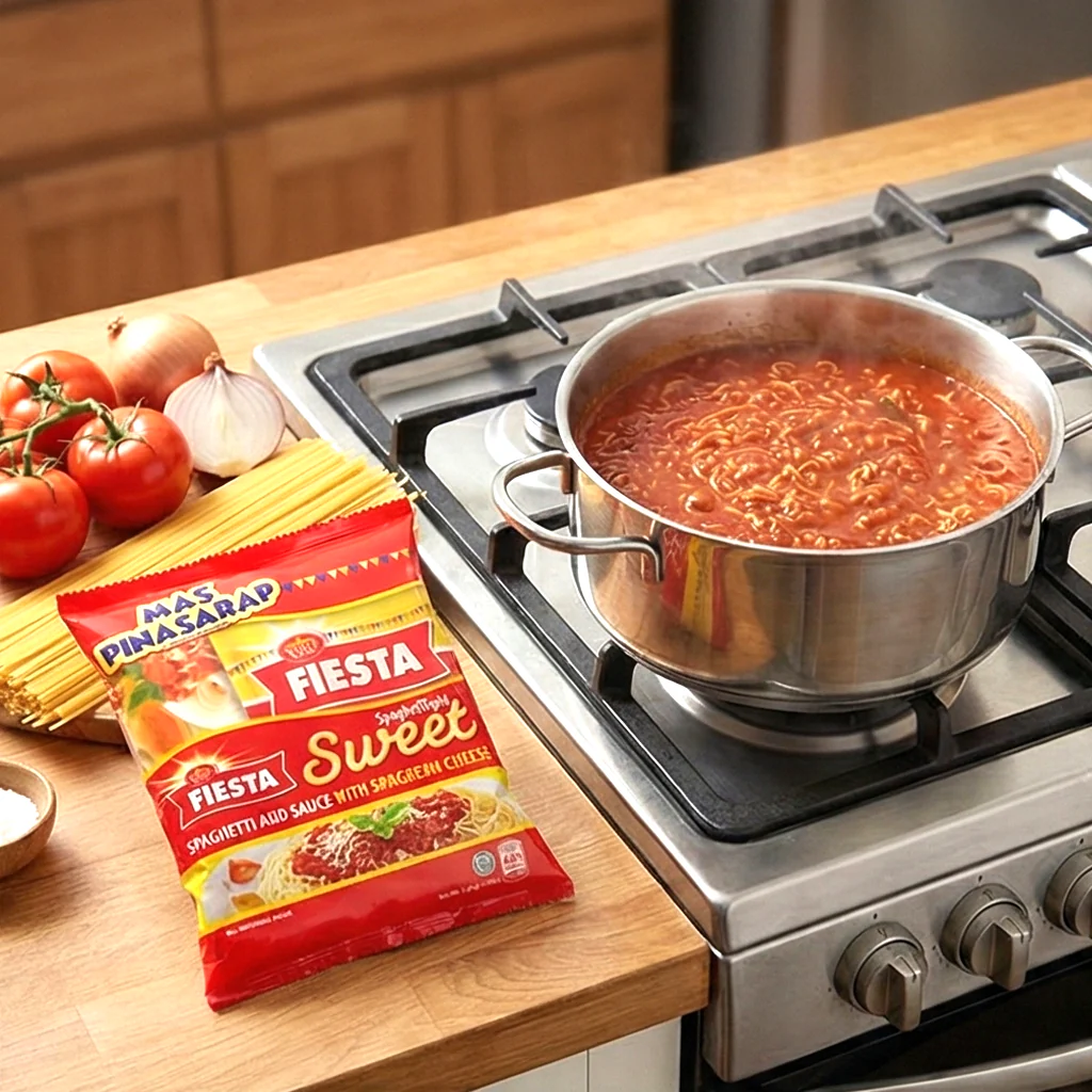 White King Fiesta Sweet Spaghetti & Sauce with Parmesan Cheese Set – 1.6kg - Image 5