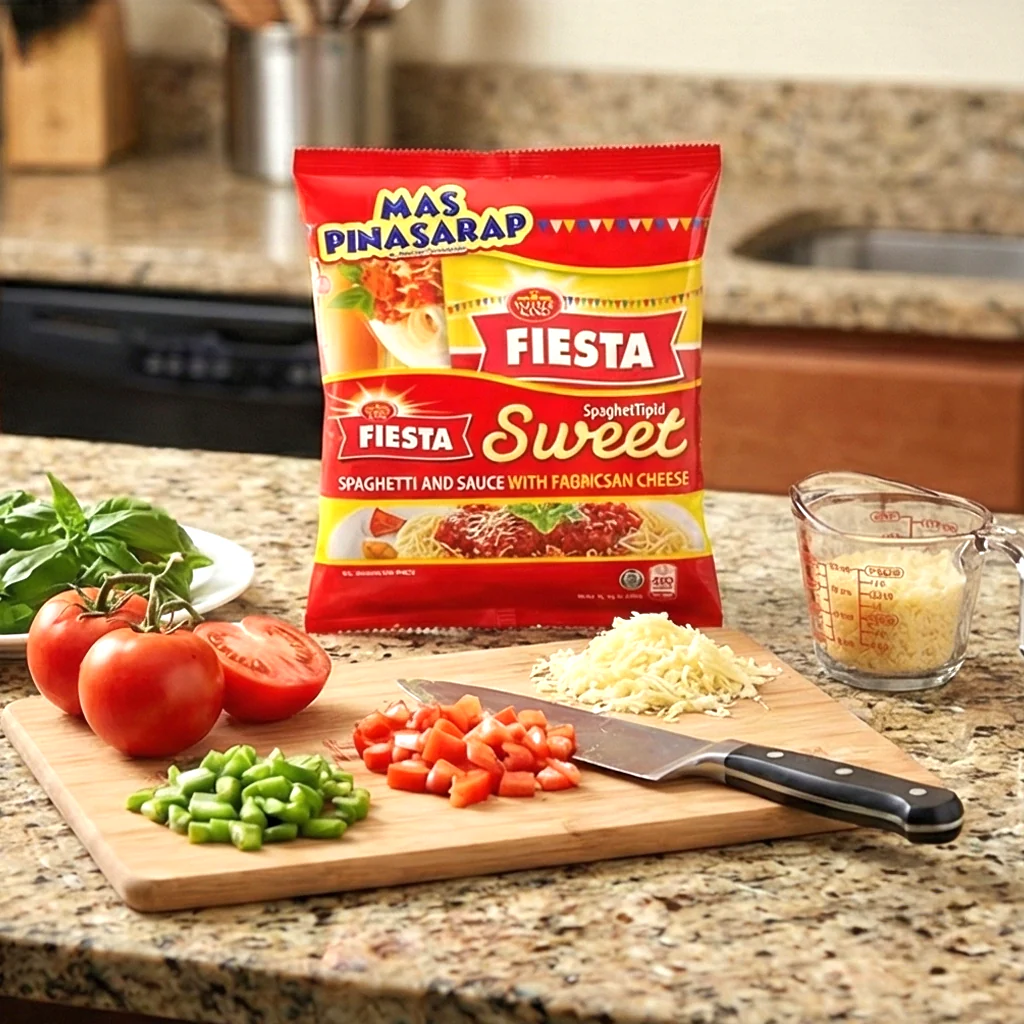 White King Fiesta Sweet Spaghetti & Sauce with Parmesan Cheese Set – 1.6kg - Image 8