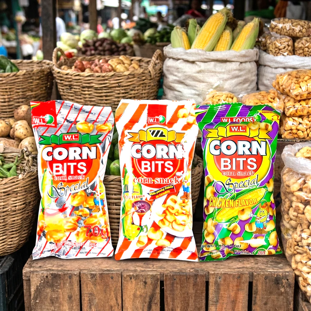 WL Food Corn Bits Snack Combo Pack – 3 Flavors (70g each) - Image 6