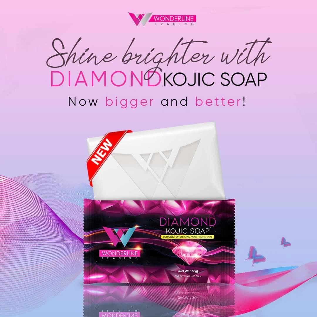 Wonderline Diamond Kojic Soap - 150g - Image 2