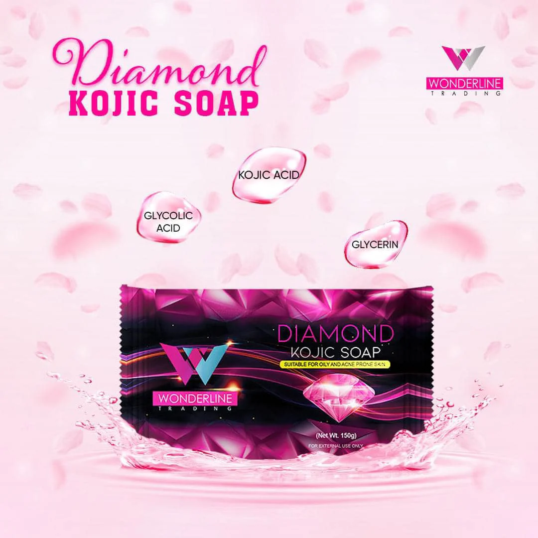 Wonderline Diamond Kojic Soap - 150g - Image 6