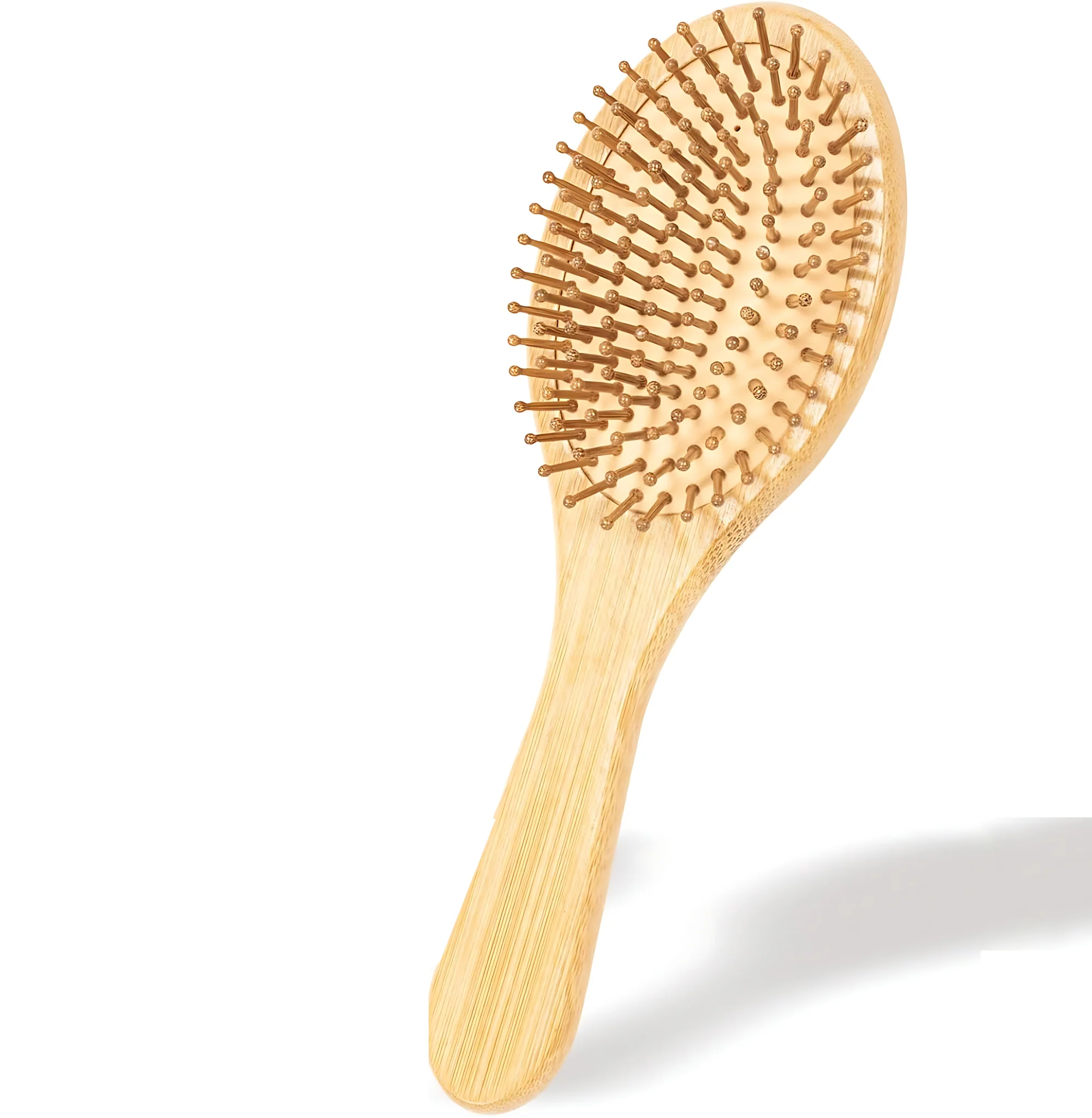 Wooden Paddle Hair Brush – Oval Shape - Image 6