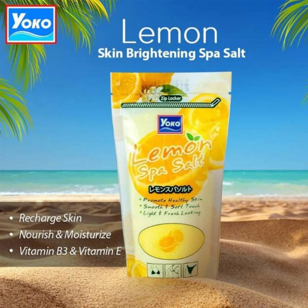 Yoko Lemon Spa Salt Body Scrub - 300g - Image 3