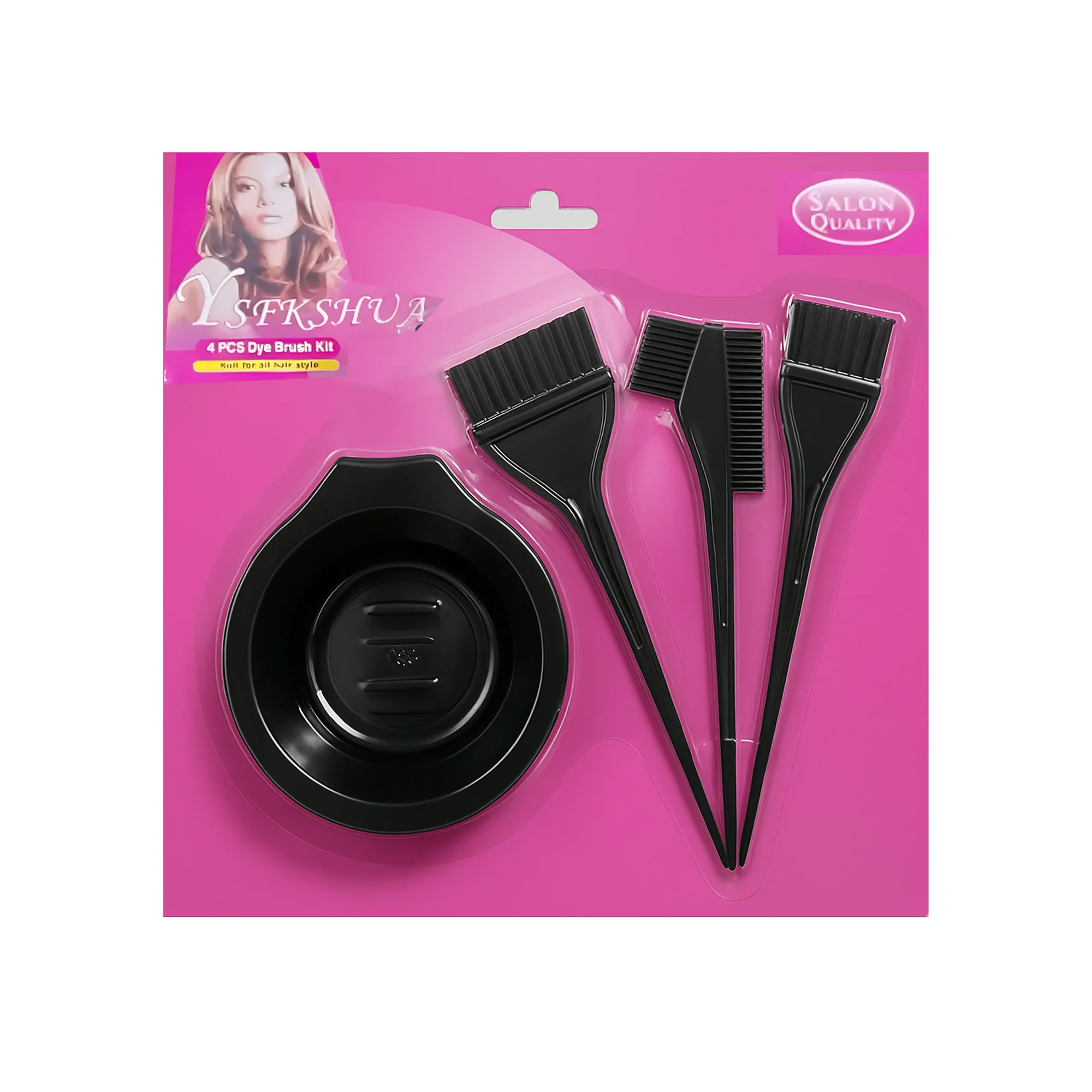 Ysfashua 4-Piece Hair Dye Brush Kit – Professional Hair Coloring Tools - Image 11