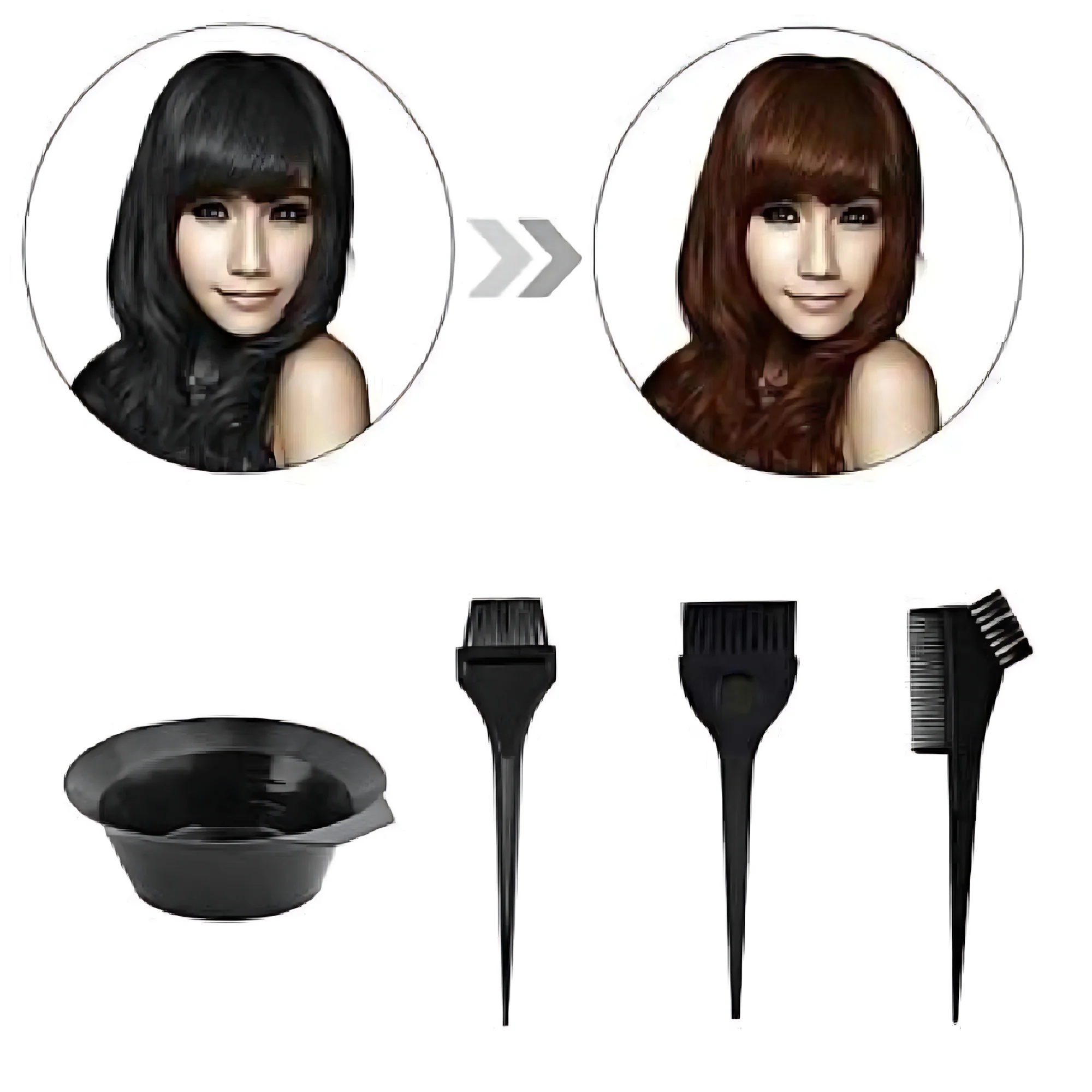Ysfashua 4-Piece Hair Dye Brush Kit – Professional Hair Coloring Tools - Image 9
