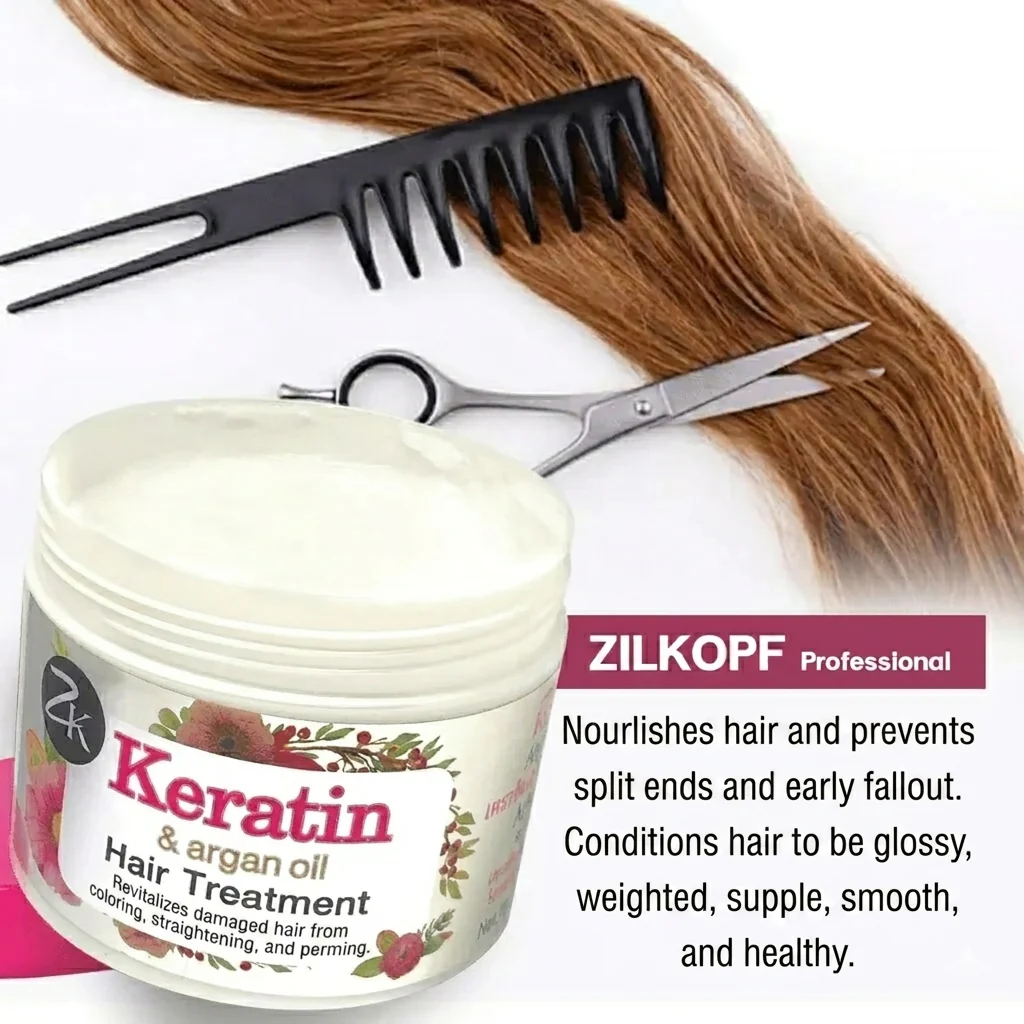 Zilkopf Keratin & Argan OIl Hair Treatment - 300ml - Image 2